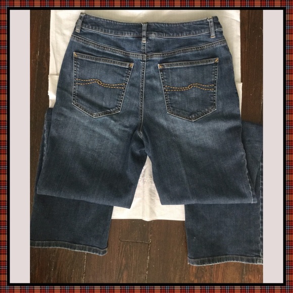 Talbots boot cut stretch denim blue jeans sz 6 - Picture 5 of 6